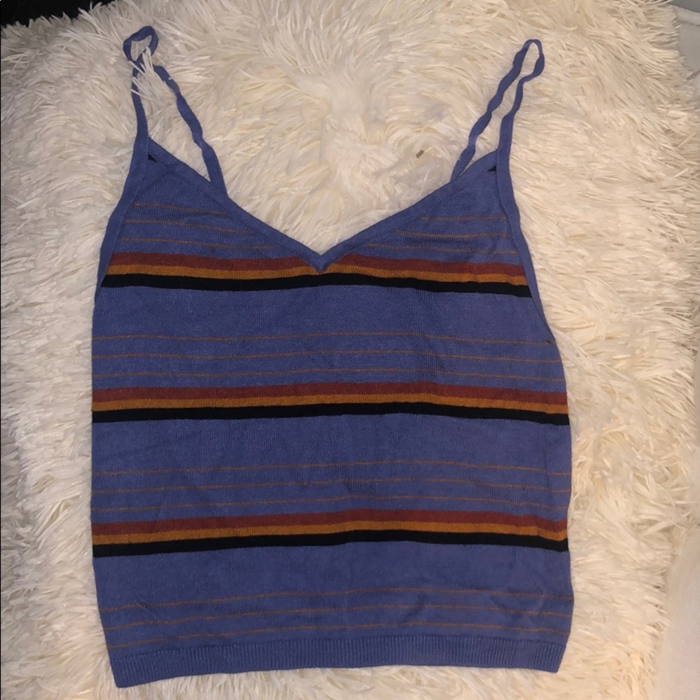 Kendall + Kylie Stripped tank top